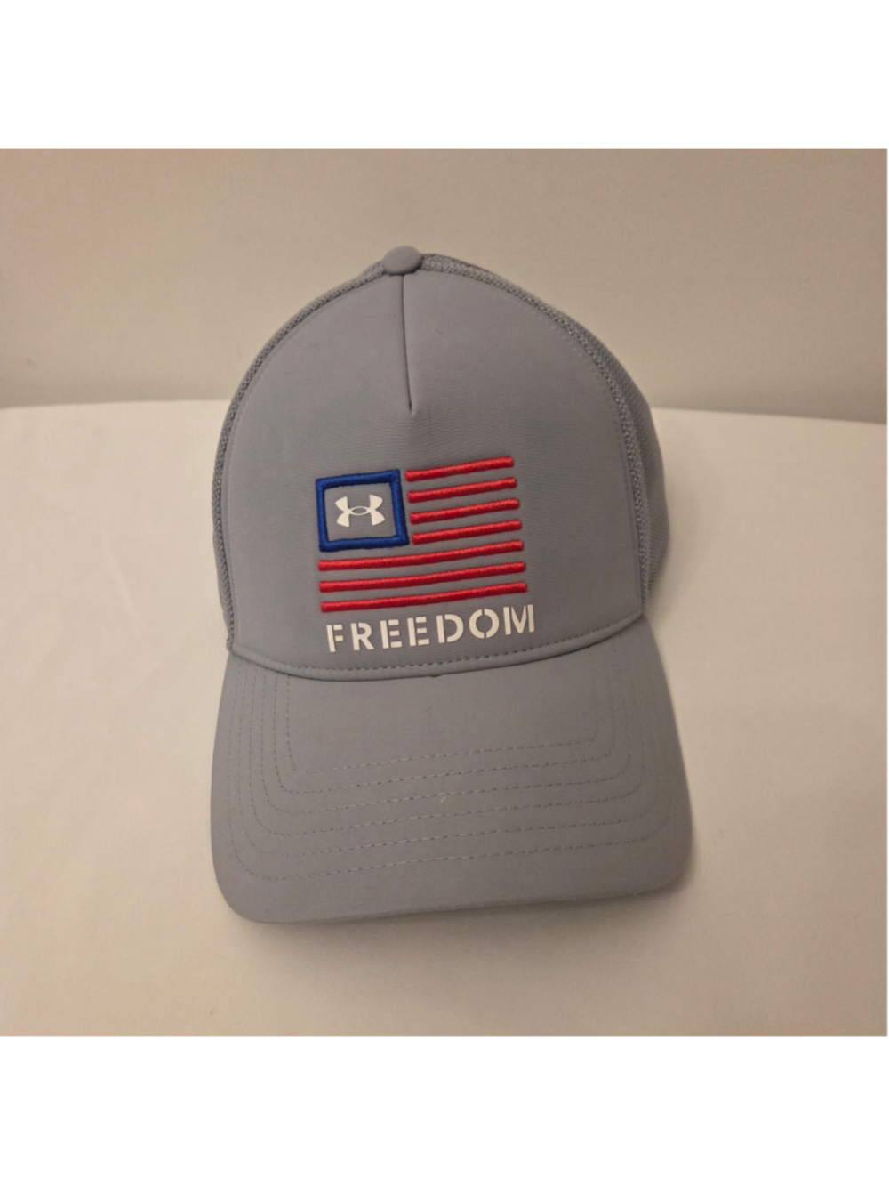 Men's Under Armour Freedom Hat Grey Red